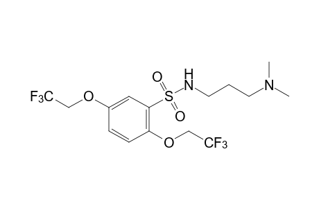 2,5-bis(2,2,2-trifluoroethoxy)-N-[3-(dimethylamino)propyl]benzenesulfonamide