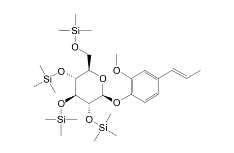 (2R,3S,4S,5R,6S)-2-(Hydroxymethyl)-6-[2-methoxy-4-[(E)-prop-1-enyl]phenoxy]oxane-3,4,5-triol, 4tms