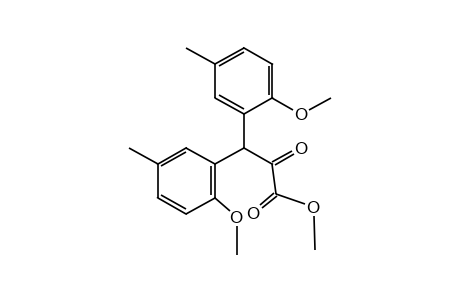 bis(6-methoxy-m-tolyl)pyruvic acid, methyl ester