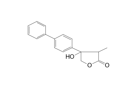 3-Methyl-4-oxidanyl-4-(4-phenylphenyl)oxolan-2-one