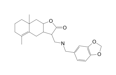 3H-Naphtho[2,3-b]furan-2-one, 3-[[(benzo[1,3]dioxol-5-ylmethyl)amino]methyl]-5,8a-dimethyl-3a,4,6,7,8,8a,9,9a-octahydro-