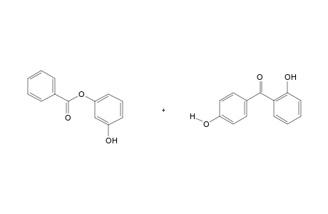 MIXTURE OF RESORCINOL MONOBENZOATE AND 2,4'-DIHYDROXYBENZOPHENONE