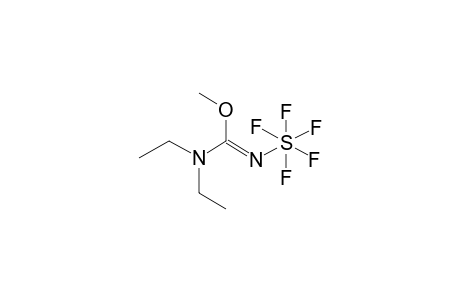 [(Diethylamino)methoxymethylenimino]sulfur pentafluoride