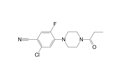 2-Chloro-5-fluoro-4-(4-propionyl-piperazin-1-yl)-benzonitrile