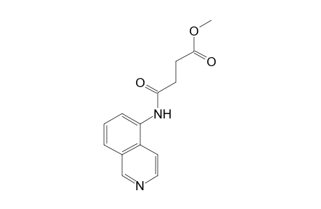 N-(5-isoquinolyl)succinamic acid, methyl ester