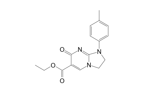ETHYL-1-(4-METHYLPHENYL)-7(1H)-OXO-2,3-DIHYDROIMIDAZO-[1,2-A]-PYRIMIDINE-6-CARBOXYLATE