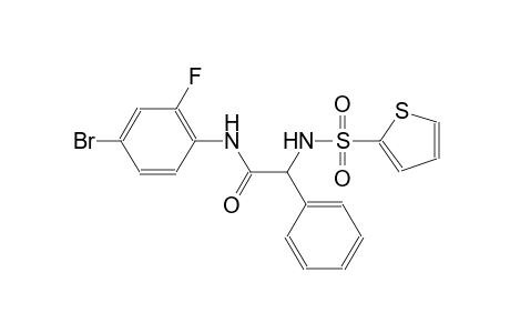 N-(4-bromo-2-fluorophenyl)-2-phenyl-2-[(2-thienylsulfonyl)amino]acetamide