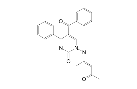 1-(5-BENZOYL-4-PHENYL-2-OXO-1,2-DIHYDRO-PYRIMIDINYL-AMINO)-1-METHYL-2-ACETYLETHEN