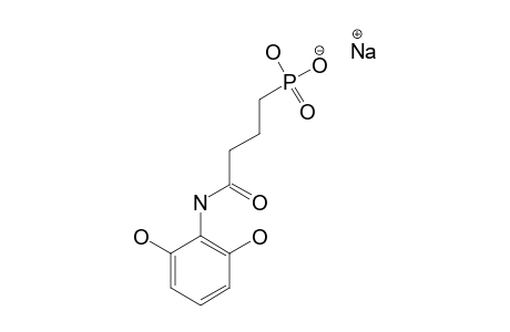 SODIUM-HYDROGEN-3-(2,6-DIHYDROXYPHENYLCARBAMOYL)-PROPYLPHOSPONATE