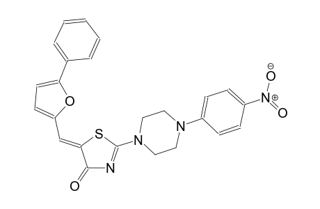 (5Z)-2-[4-(4-nitrophenyl)-1-piperazinyl]-5-[(5-phenyl-2-furyl)methylene]-1,3-thiazol-4(5H)-one