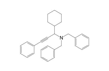 N,N-Dibenzyl-1-cyclohexyl-3-phenyl-2-propyn-1-amine