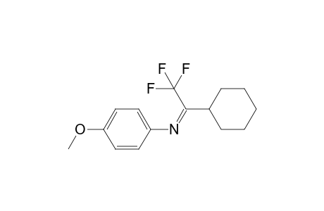 N-(1-Cyclohexyl-2,2,2-trifluoroethylidene)-4-methoxyaniline