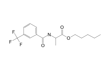 L-Alanine, N-(3-trifluoromethylbenzoyl)-, pentyl ester