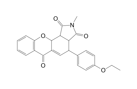 2-Methyl-1,3-dioxo-4-(p-ethoxyphenyl)-3a,4,11a,11b-tetrahydropyrrolo[3,4-c]xanthone