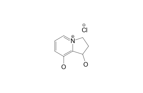 (+/-)-1,8-DIHYDROXY-2,3-DIHYDRO-1H-INDOLIZINIUMCHLORIDE