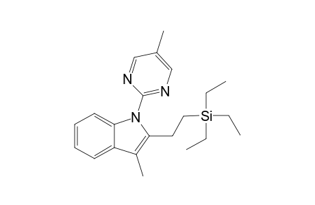 3-Methyl-1-(5-methylpyrimidin-2-yl)-2-(2-(triethylsilyl)ethyl)-1H-indole