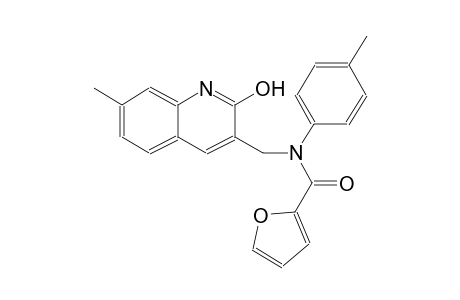 N-[(2-hydroxy-7-methyl-3-quinolinyl)methyl]-N-(4-methylphenyl)-2-furamide