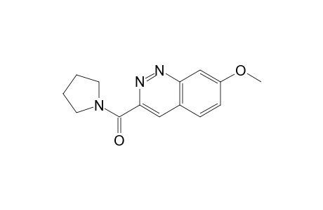 1-[(7-methoxy-3-cinnolinyl)carbonyl]pyrrolidine