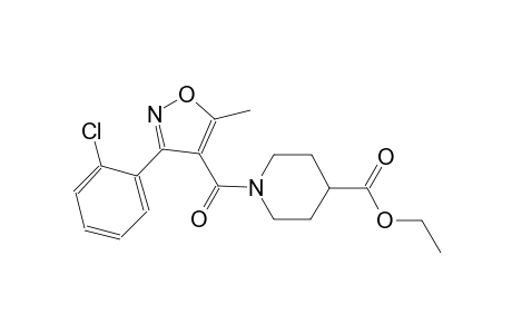 ethyl 1-{[3-(2-chlorophenyl)-5-methyl-4-isoxazolyl]carbonyl}-4-piperidinecarboxylate