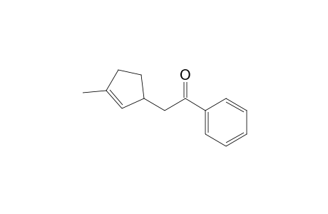 2-(3-Methyl-1-cyclopent-2-enyl)-1-phenylethanone