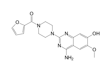 Prazosin-M (O-demethyl-) MS2