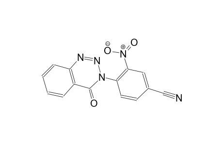 3-nitro-4-(4-oxo-1,2,3-benzotriazin-3(4H)-yl)benzonitrile