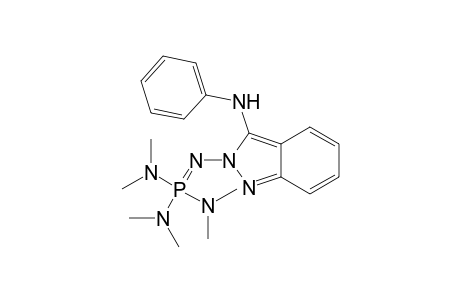 3-(PHENYLAMINO)-2-([TRIS-(DIMETHYLAMINO)-PHOSHORANYLIDENE]-AMINO)-2H-INDAZOLE