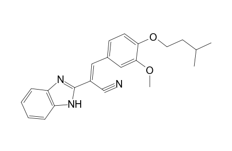 (E)-2-(1H-benzimidazol-2-yl)-3-(4-isoamoxy-3-methoxy-phenyl)acrylonitrile