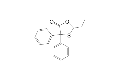 1,3-Oxathiolan-5-one, 2-ethyl-4,4-diphenyl-