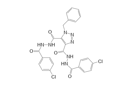 1H-1,2,3-Triazole-4,5-dicarboxylic acid, 1-(phenylmethyl)-, bis[2-(4-chlorobenzoyl)hydrazide]