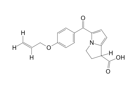 5-[p-(allyloxy)benzoyl]-2,3-dihydro-1H-pyrrolizine-1-carboxylic