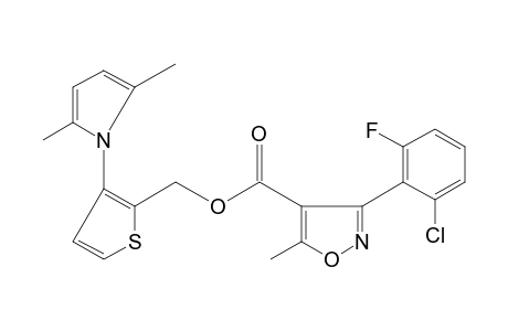 3-(2-chloro-6-fluorophenyl)-5-methyl-4-isoxazolecarboxylic acid, 3-(2,5-dimethylpyrrol-1-yl)-2-thenyl ester