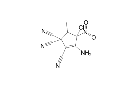 3-Amino-4-chloro-5-methyl-4-nitro-2-cyclopentene-1,1,2-tricarbonitrile