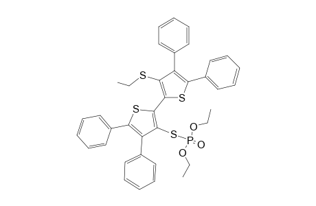 3-(Diethoxyphosphorylthio)-3'-ethylthio-4,4',5,5'-tetraphenyl-2,2'-dithienyl