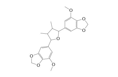 REL-(7R,8R,7'R,8'R)-3,4,3',4'-DIMETHYLENEDIOXY-5,5'-DIMETHOXY-7,7'-EPOXYLIGNAN