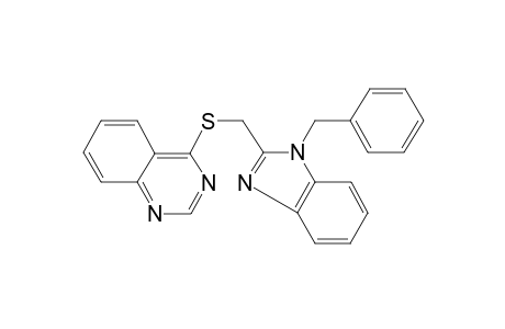 quinazoline, 4-[[[1-(phenylmethyl)-1H-benzimidazol-2-yl]methyl]thio]-