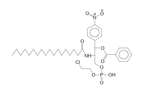 D-THREO-3-BENZOYLOXY-3-(4-NITROPHENYL)-2-STEAROYLAMINO-1-(2-CHLOROETHYLPHOSPHOXY)PROPANE