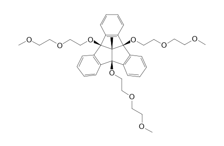 12d-Methyl-4b,8b,12b-tris[(methoxyethoxy)ethoxy]-4b,8b12b,12d-tetrahydrodibenzo[2,3:4,5]pentaleno[1,6-ab]indene