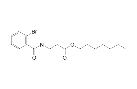 .beta.-Alanine, N-(2-bromobenzoyl)-, heptyl ester