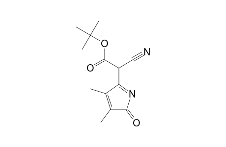 3,4-Dimethyl-2-oxo-5-(1H)pyrrolylideneacetic acid, .alpha.-cyano-, t-butyl ester