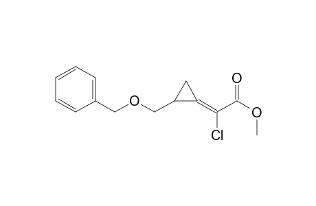 METHYL-2-[(2'-BENZYLOXYMETHYL)-CYCLOPROPYLIDENE]-2-CHLOROACETATE;ISOMER-1