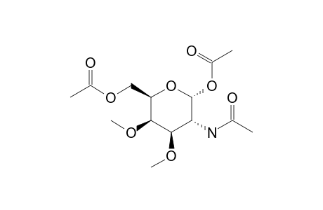 2-Acetamido-2-desoxy-3,4-di-o-methyl-1,6-di-o-acetyl-alpha-D-galacto- py ranose