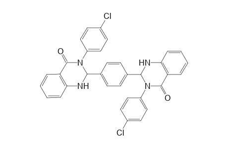2,3-Dihydro-3-(4-chlorophenyl)-2-{4-[3-(4-chlorophenyl)-1,2,3,4-tetrahydro-4-oxoquinazolin-2-yl]phenyl}quinazolin-4(1H)-one