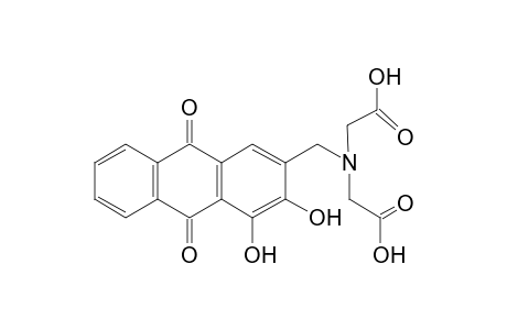 {[(3,4-DIHYDROXY-2-ANTHRAQUINONYL)METHYL]IMINO}DIACETIC ACID