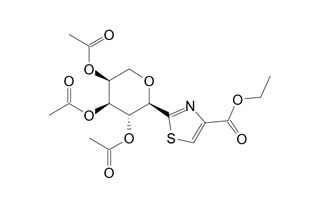 2-[(2R,3R,4S,5S)-3,4,5-triacetoxytetrahydropyran-2-yl]thiazole-4-carboxylic acid ethyl ester