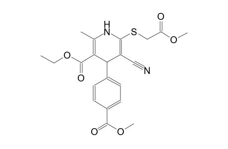 ethyl 5-cyano-4-[4-(methoxycarbonyl)phenyl]-6-[(2-methoxy-2-oxoethyl)sulfanyl]-2-methyl-1,4-dihydro-3-pyridinecarboxylate