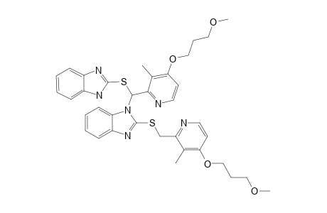 IMPURITY-11;1-[[1H-BENZO-[D]-IMIDAZOL-2-YL-THIO]-[4-(3-METHOXYPROPOXY)-3-METHYL-PYRIDIN-2-YL]-METHYL-2-[[4-(3-METHOXYPROPOXY)-3-METHYL-PYRIDIN-2-YL]-METHYLTHIO