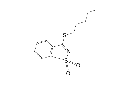 3-(pentylthio)-1,2-benzisothiazole, 1,1-dioxide
