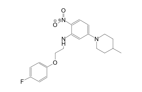 benzenamine, N-[2-(4-fluorophenoxy)ethyl]-5-(4-methyl-1-piperidinyl)-2-nitro-