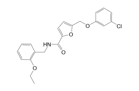 5-[(3-chlorophenoxy)methyl]-N-(2-ethoxybenzyl)-2-furamide